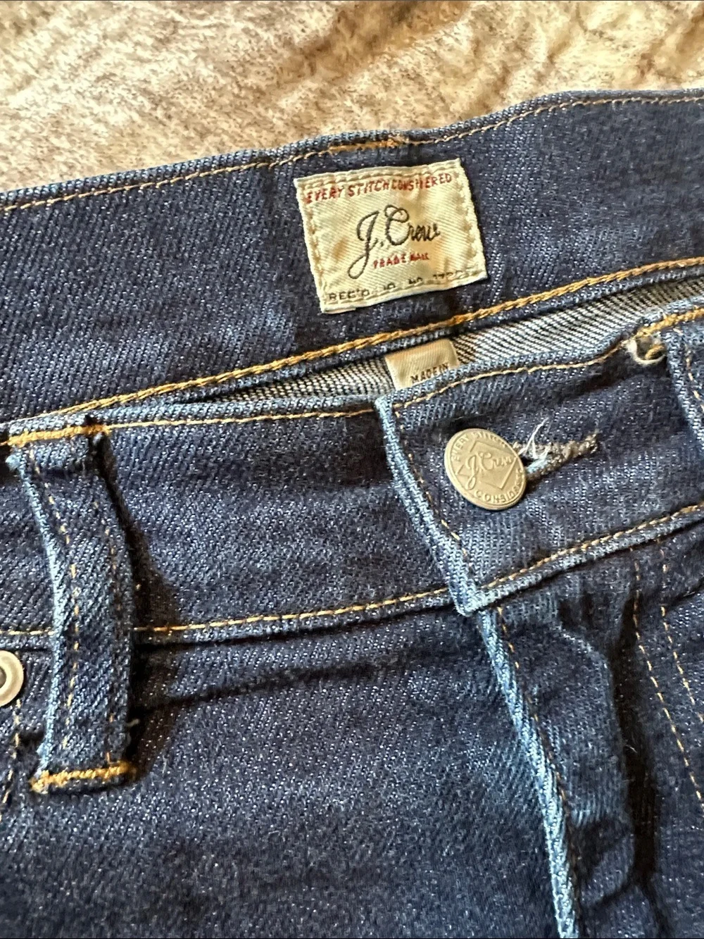J. Crew Men’s Dark Indigo Jeans
